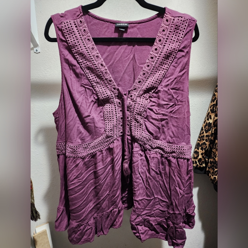 Torrid size 3 purple top